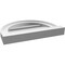 Ekena Millwork Round Top Surface Mount PVC Gable Vent: Functional, w/ 2"W x 2"P Brickmould Sill Frame, 16"W x 12"H GVPRT16X1203SF - alternate 4